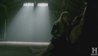 BazooCam Katheryn Winnick from TV series Vikings gets on top of guy and rides him till she cums Gay Anal - 1