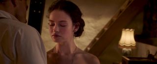 PornHubLive Lily James nude - The Exception (2016) Daring - 1